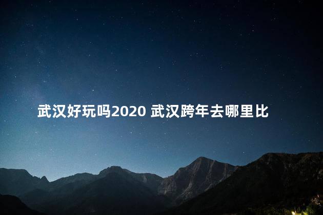 武汉好玩吗2020 武汉跨年去哪里比较好